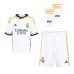 Camiseta Real Madrid David Alaba #4 Primera Equipación para niños 2023-24 manga corta (+ pantalones cortos)